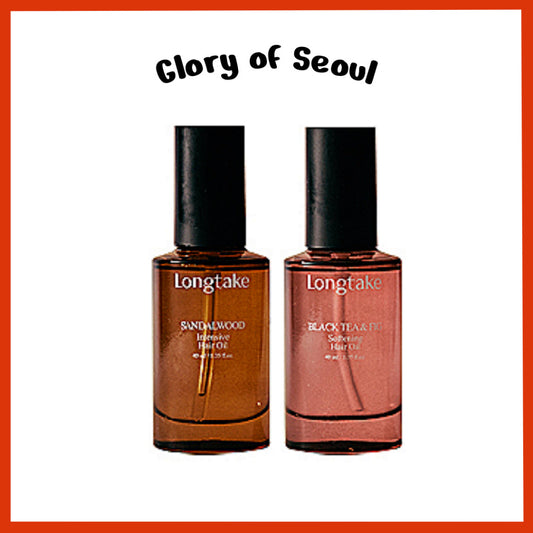 Longtake Hair Oil 40ml (2 Types) │ Sandal Wood / Black Tea & Fig