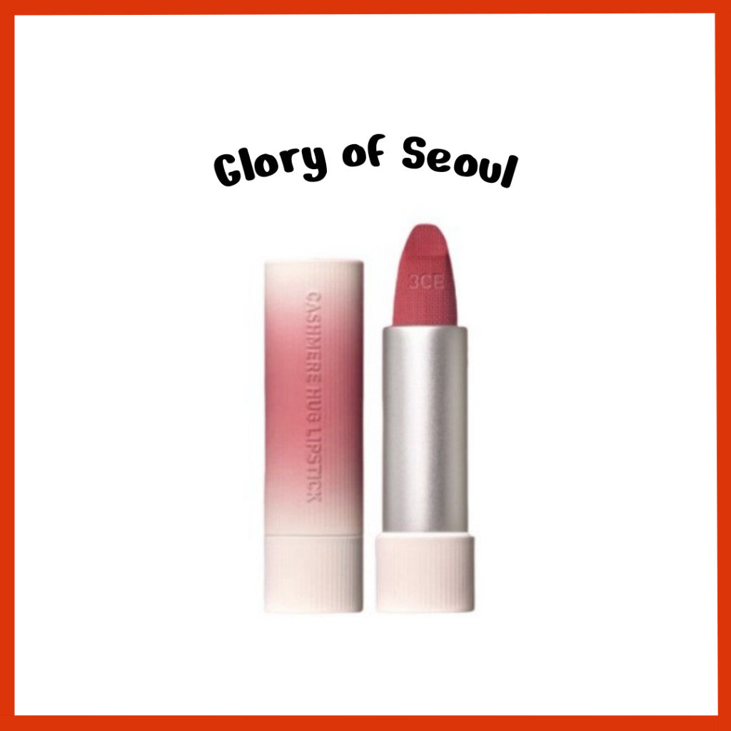3CE Cashmere Hug Lipstick 3.5g (10 Colors)