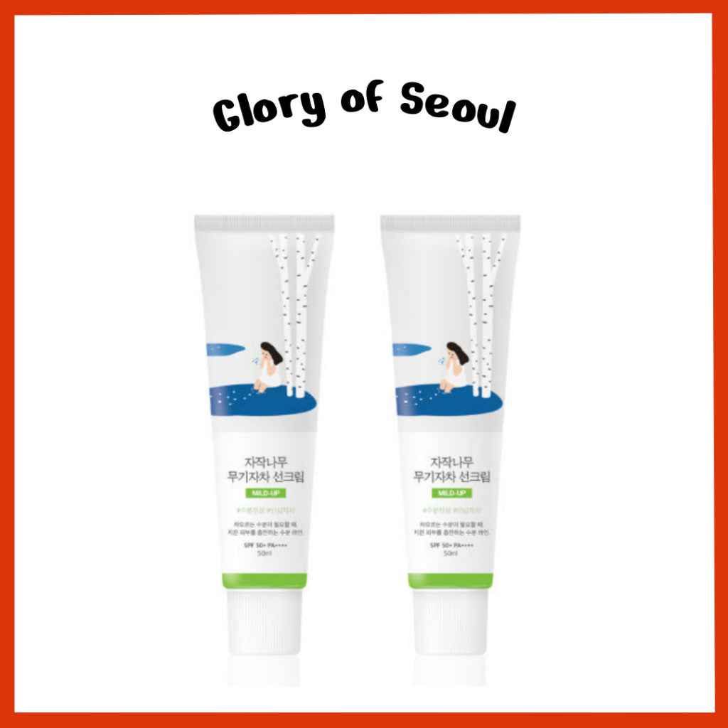 [1+1 SET] Round Lab Birch Juice Mild-Up Sunscreen SPF50+ PA++++ 50ml