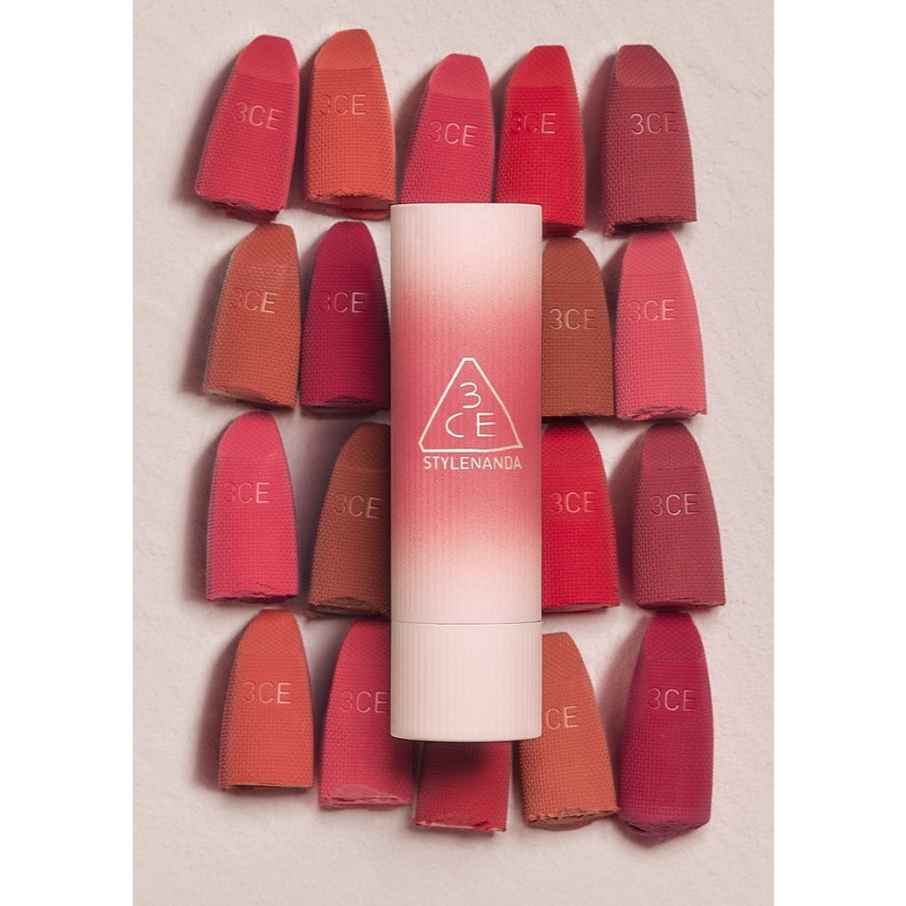 3CE Cashmere Hug Lipstick 3.5g (10 Colors)