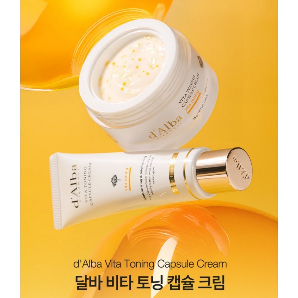 d'Alba Vita Toning Capsule Cream 55g (Tube Type)