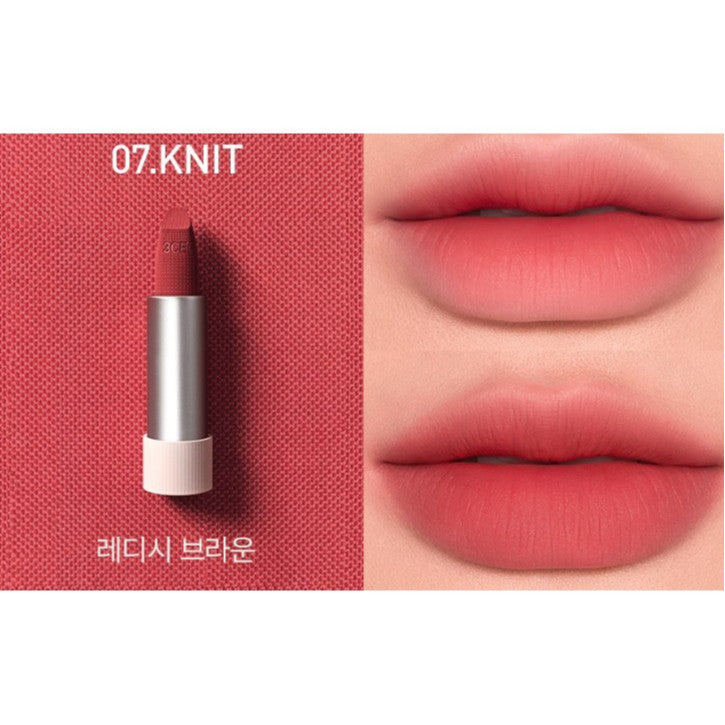 3CE Cashmere Hug Lipstick 3.5g (10 Colors)