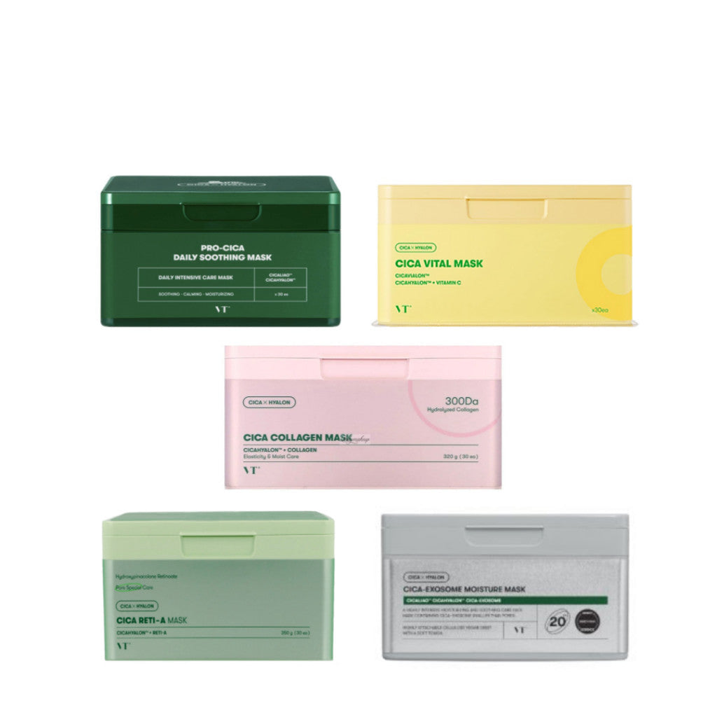 VT Daily Soothing Mask (5 Types) │ Pro Cica / Vital / Collagen / Reti ...