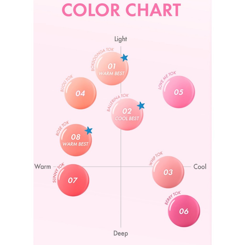 Amuse CHEECK TOK TOK, 5.5mL (8 Colors)