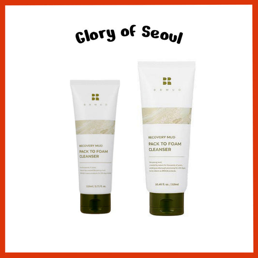 BRMUD Recovery Mud Pack To Foam Cleanser 110ml / 310ml
