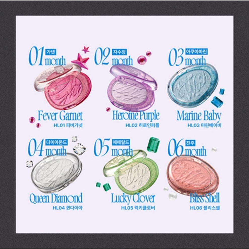 [NEW] Fwee Glitz Stone Highlighter, 5.9g (12 Colors)