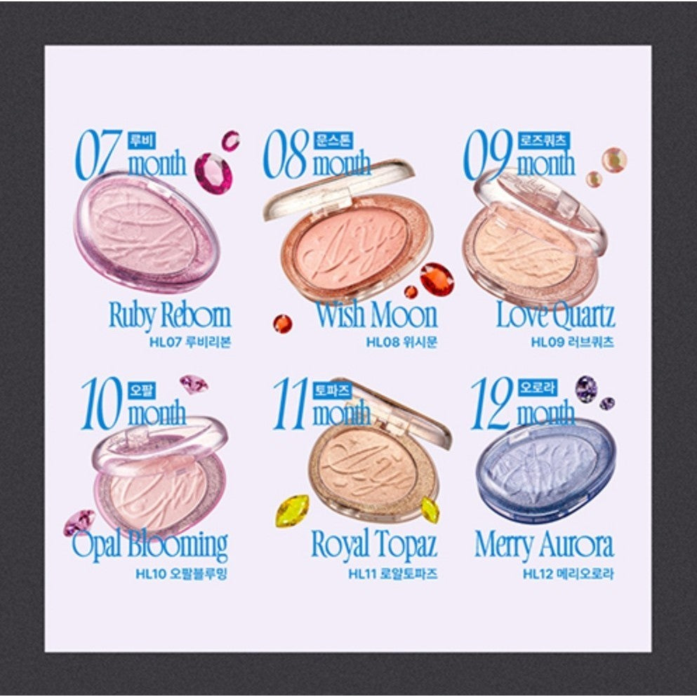 [NEW] Fwee Glitz Stone Highlighter, 5.9g (12 Colors)