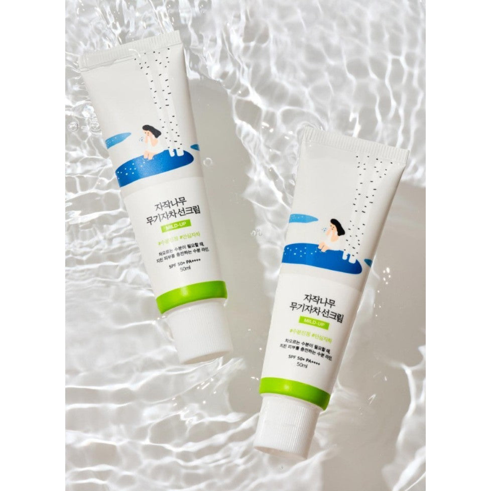 (1+1) ROUND LAB Birch Juice Mild-Up Sunscreen 50mL SPF 50+, PA++++