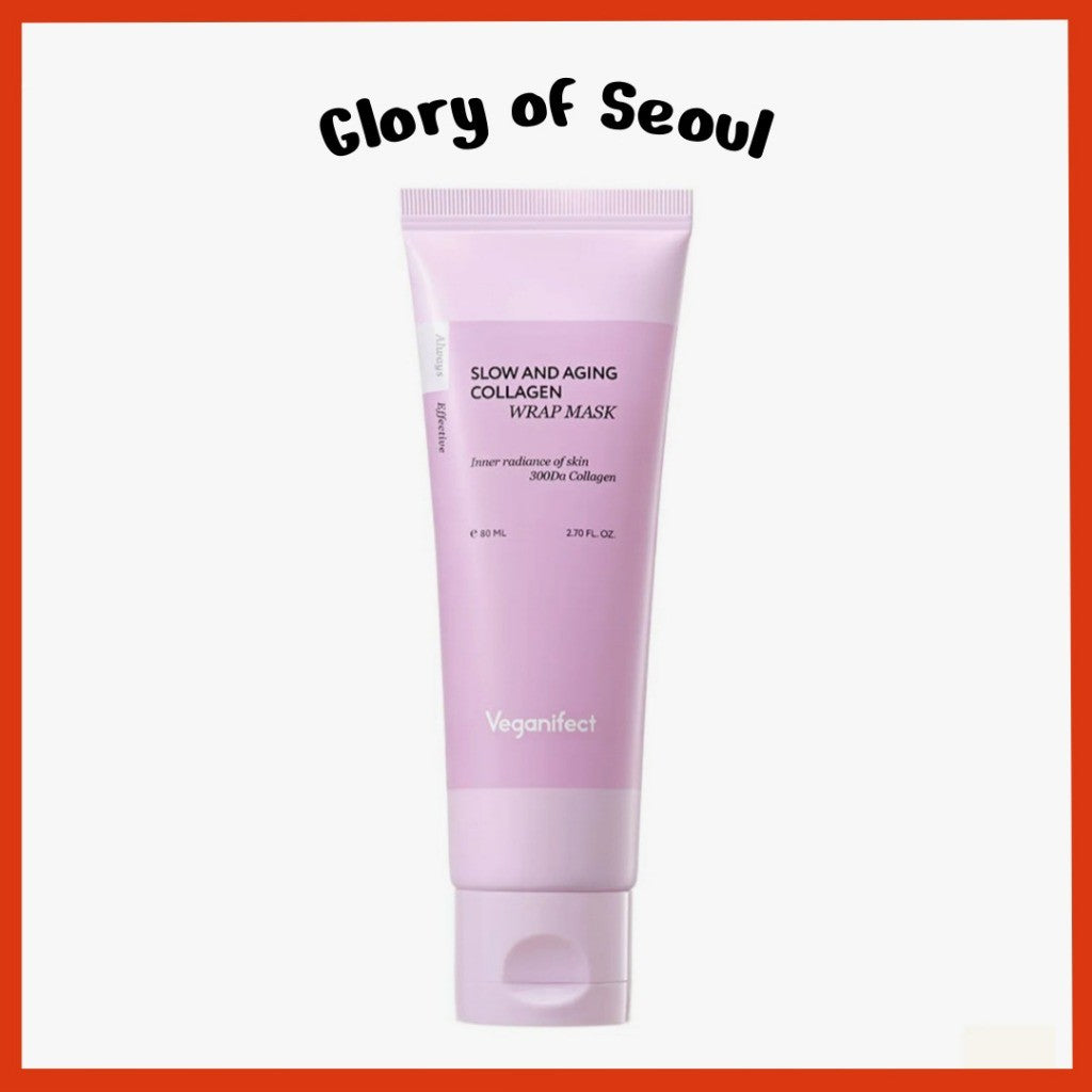 veganifect. Slow And Aging Collagen Wrap Mask, 80mL