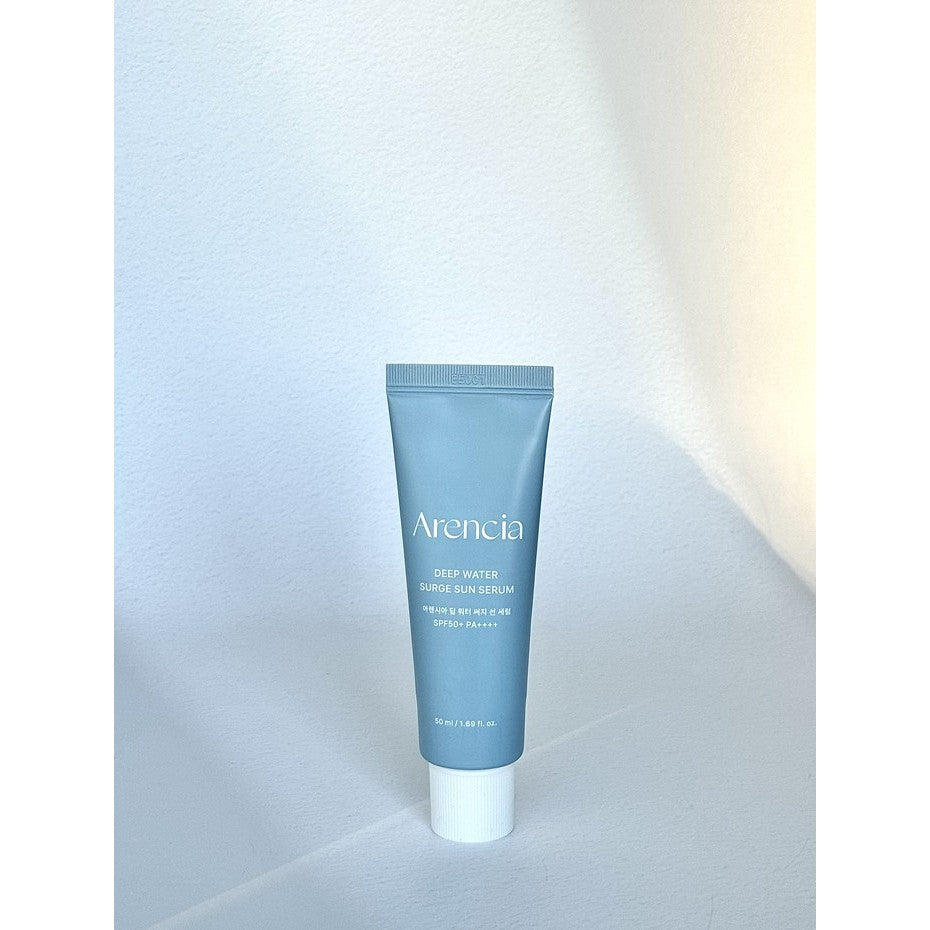 Sérum solar Arencia Deep Water Surge, 50 ml / Protector solar en barra Cloud, 18 g | FPS 50+ PA++++