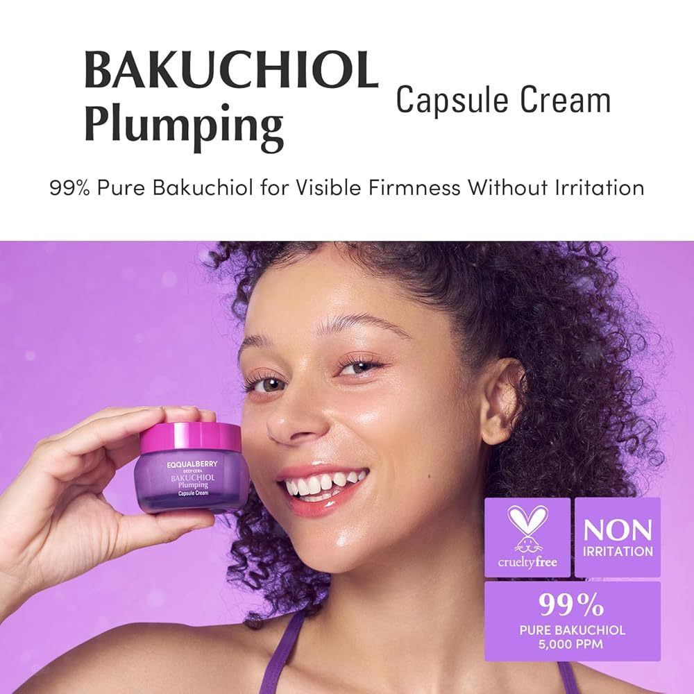 EQQUALBERRY Bakuchiol Plumping Capsule Cream, 50ml