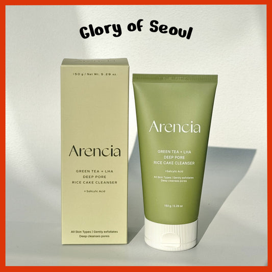 ARENCIA Green Tea+LHA Deep Pore Rice Cake Cleanser 150g