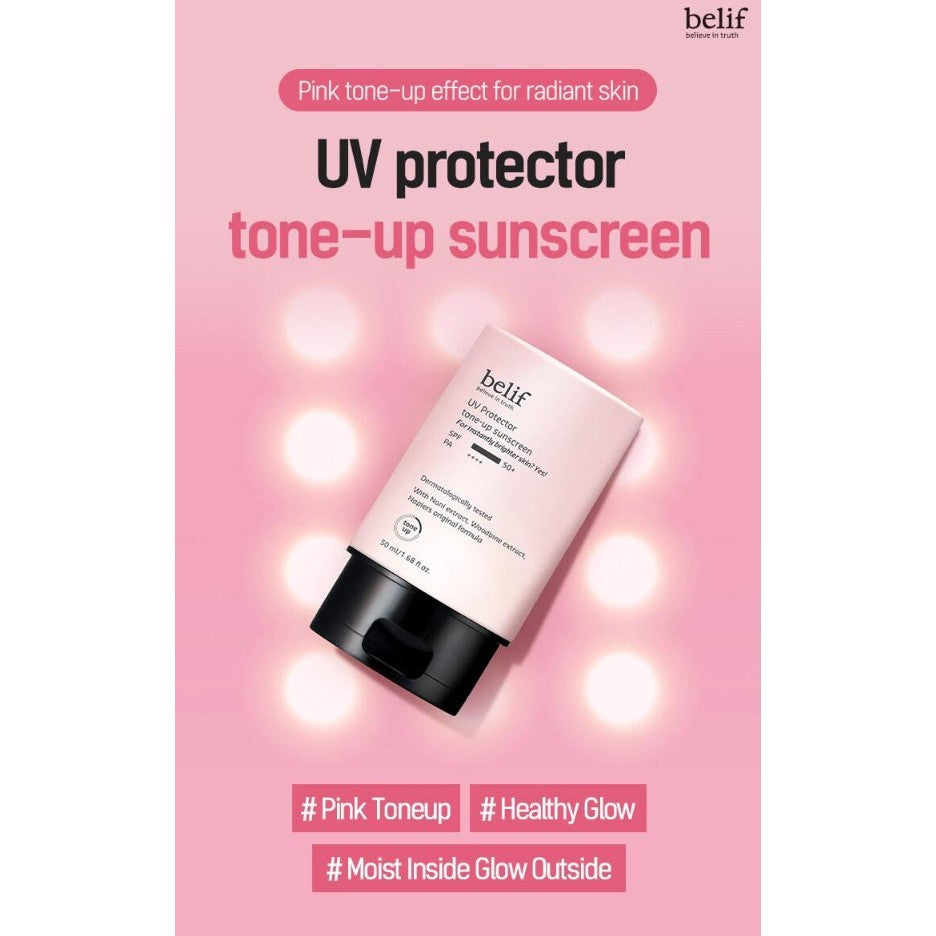 BELIF UV Protector sunscreen 3Types ( multi sunscreen+ 50ml, tone-up 50ml, leports 80ml )