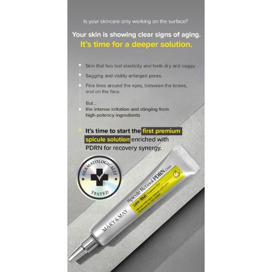 MARY&MAY Spicule PDRN Cream 15g, 2Types (Collagen, Retinol)