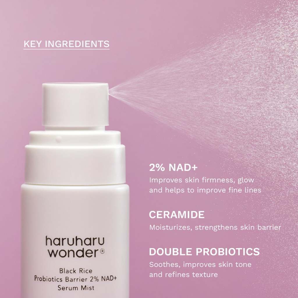 HARUHARU Wonder Black Rice Probiotics Barrier NAD+ Serum Mist 80ml