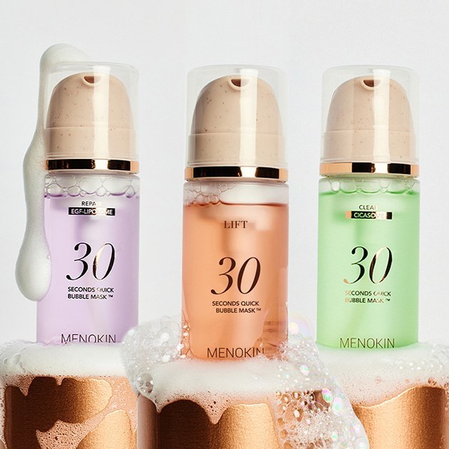 MENOKIN Seconds Quick Bubble Mask 95ml / 5 Options