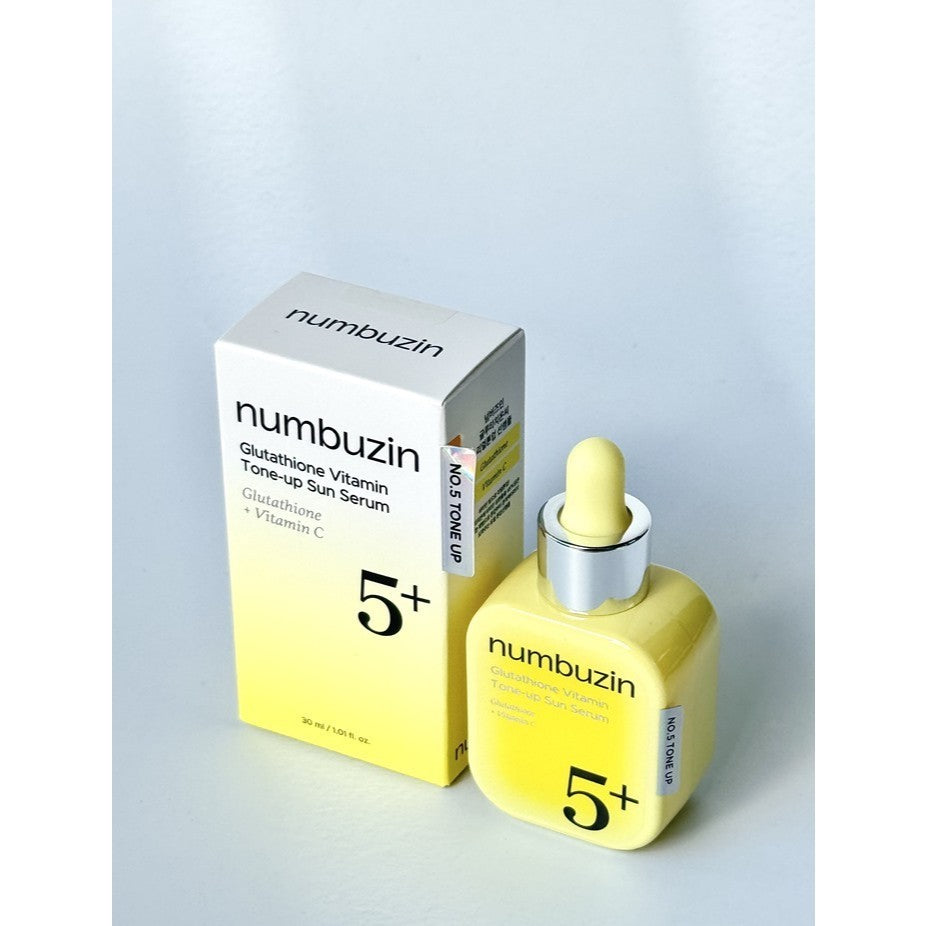 Numbuzin No.5 Glutathione Vitamin Tone-Up Sun Serum SPF50+ PA+++ 30ml