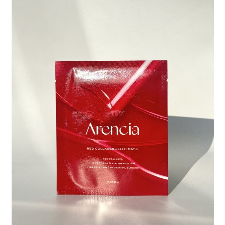 Mascarilla de gelatina de colágeno rojo ARENCIA (2 opciones)