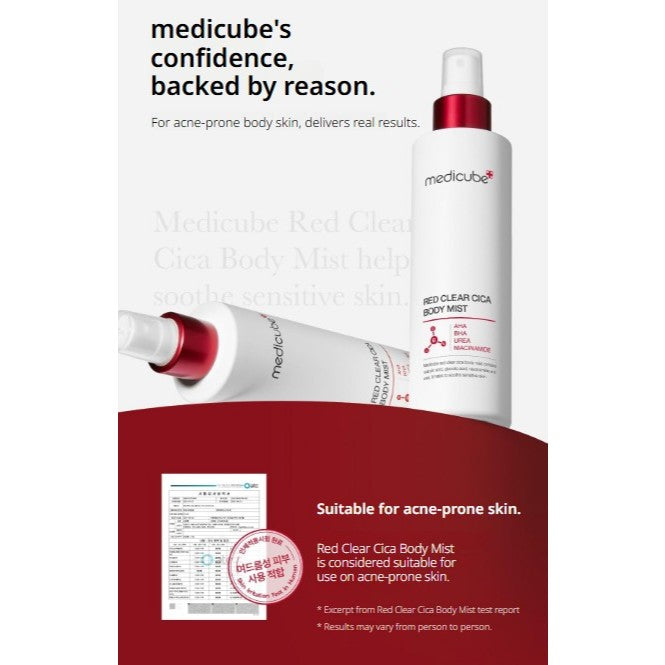 MEDICUBE Red Clear Cica Body Mist 200mL