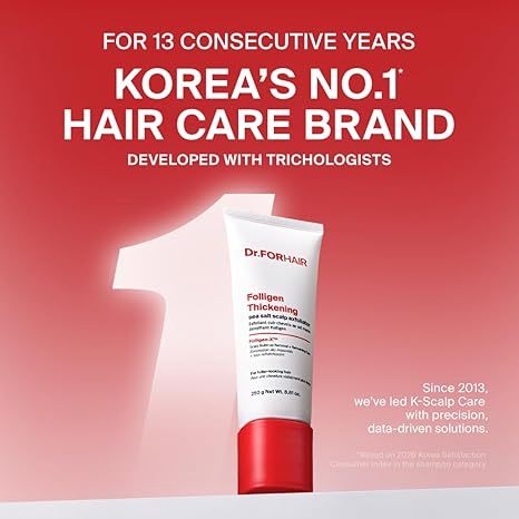 [Renewed] DR.FORHAIR Folligen Thickening Sea Salt Exfoliator 250g, Conditioning Mask 200ml