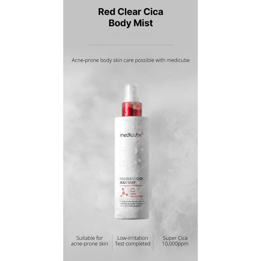 MEDICUBE Red Clear Cica Body Mist 200mL