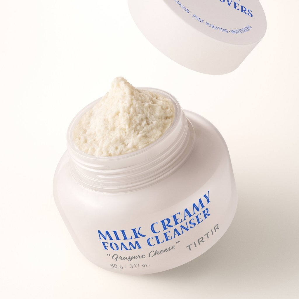 TIRTIR Milk Creamy Foam Cleanser 90g │ Gruyere Cheese Edition