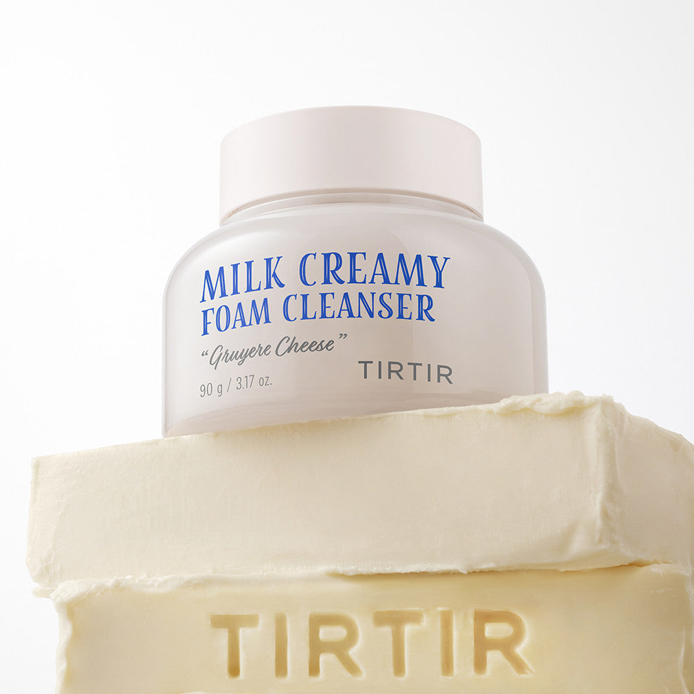 TIRTIR Milk Creamy Foam Cleanser 90g │ Gruyere Cheese Edition