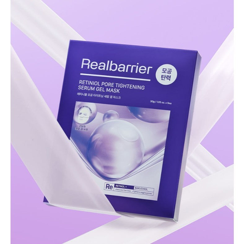 REAL BARRIER Retiniol Pore Tightening Serum Gel Mask 2 Options