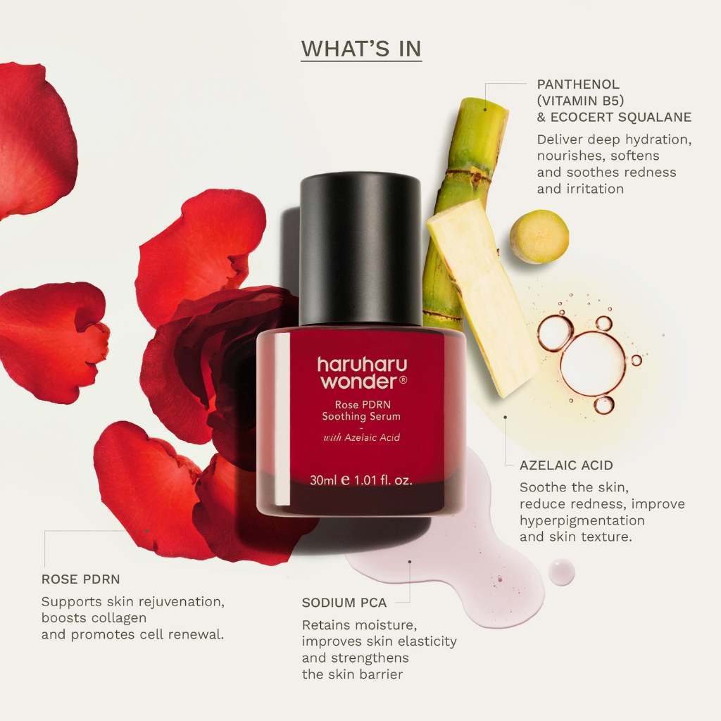 Sérum calmante Rose PDRN de haruharu wonder, 30 ml