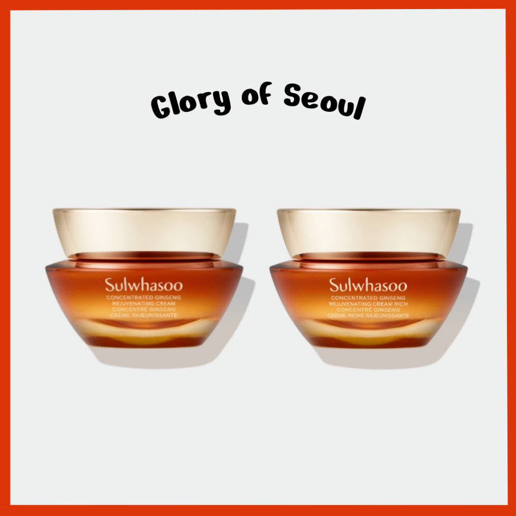 Sulwhasoo Concentrated Ginseng Rejuvemating Cream 30ml (2 Options) │ Original / Rich