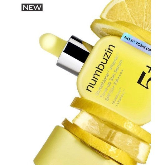 Numbuzin No.5 Glutathione Vitamin Tone-Up Sun Serum SPF50+ PA+++ 30ml
