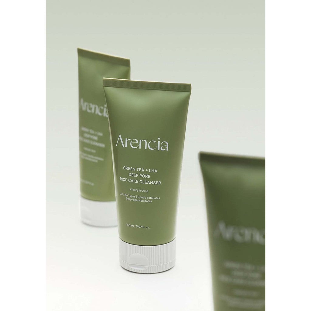 ARENCIA Green Tea+LHA Deep Pore Rice Cake Cleanser 150g