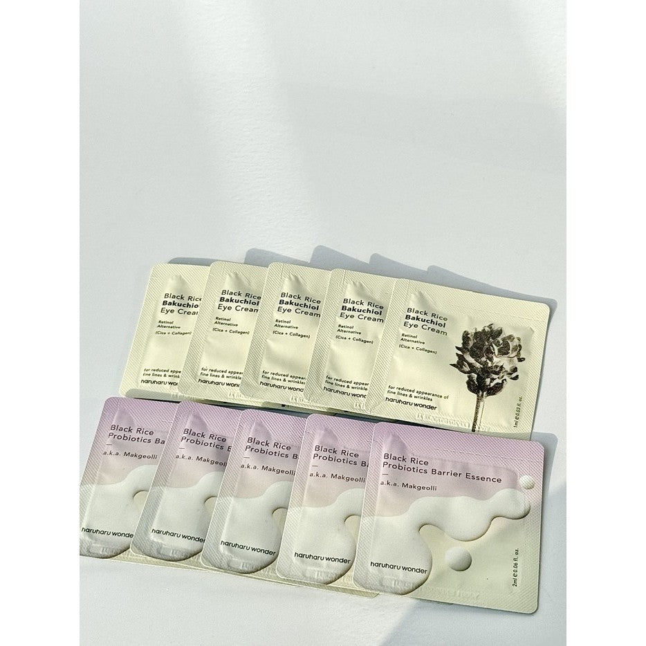 [SAMPLE] haruharu wonder Black Rice Eye Cream, Barrier Essence 5 Pieces