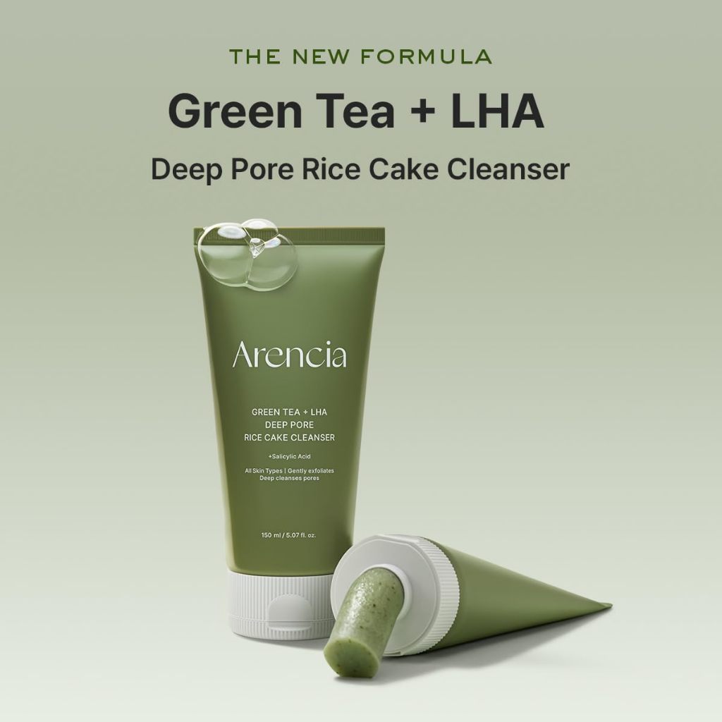 Limpiador facial ARENCIA Green Tea+LHA Deep Pore Rice Cake 150g