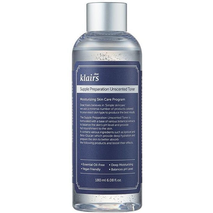 KLAIRS Supple Preparation Unscented Toner 30ml, 180ml