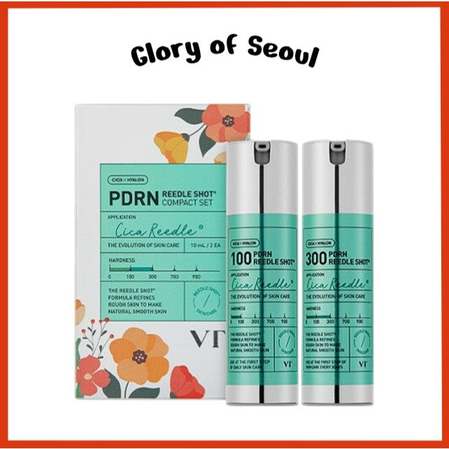 VT COSMETICS PDRN Reedle Shot Compact Set (100/10ml + 300/10ml)