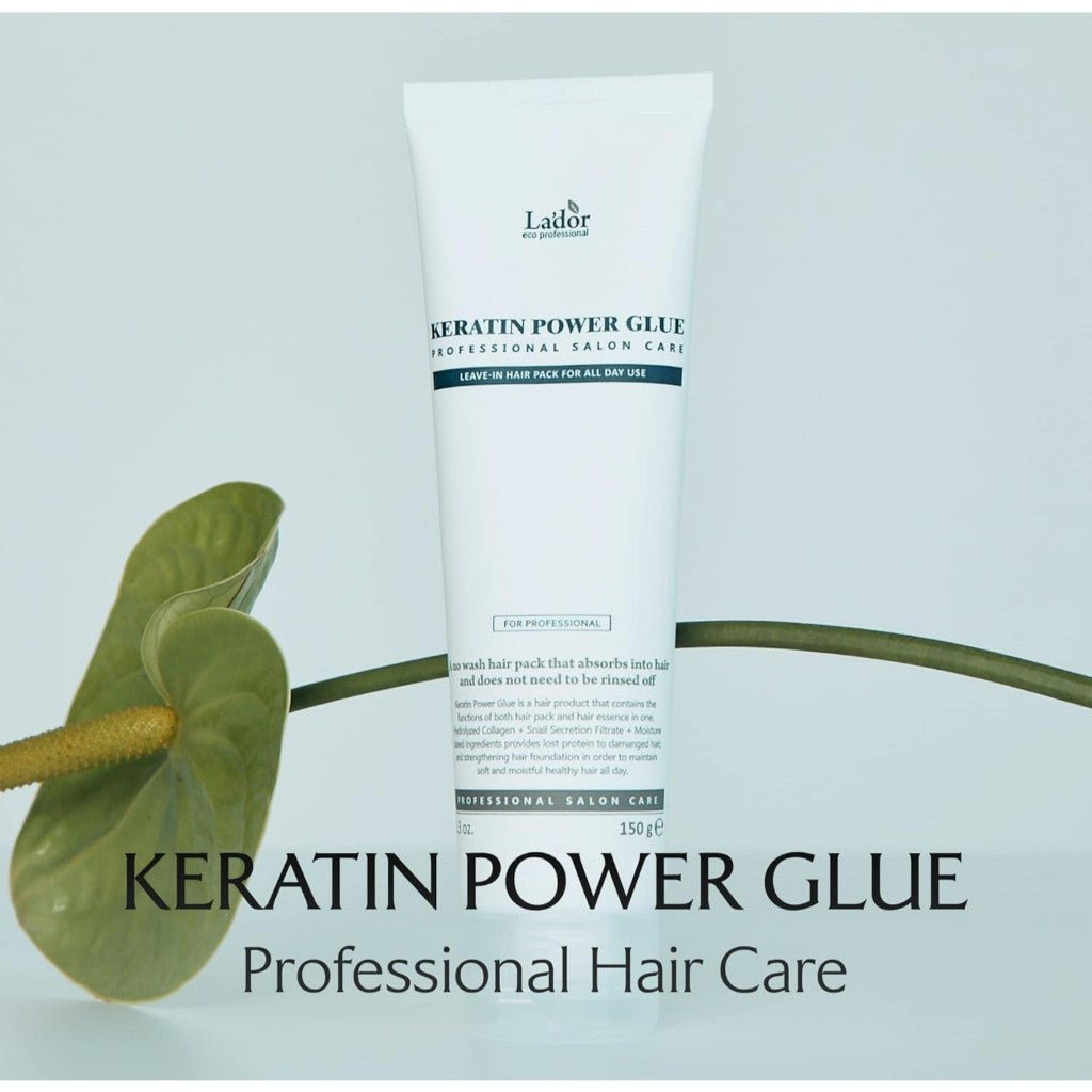 LADOR Keratin Power Glue, 150g | Leave-In Conditioner Protein Hair Treatment Mask