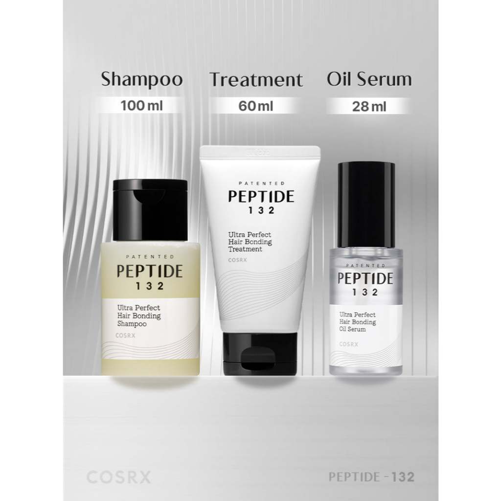 COSRX Peptide-132 Hair Bonding Mini Kit ( Shampoo 100ml, Treatment 60ml, Oil Serum 28ml )