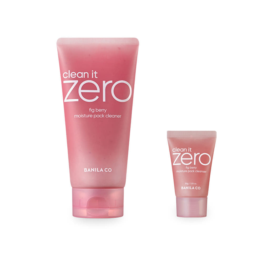 BANILA CO Clean It Zero Pack Limpiador (2 tipos) 180g / 30g │ Fig Berry Humectante / Kiwi Kale Poros