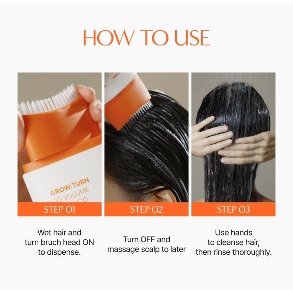 lilyeve GrowTurn 3D Volume Shampoo, 200mL