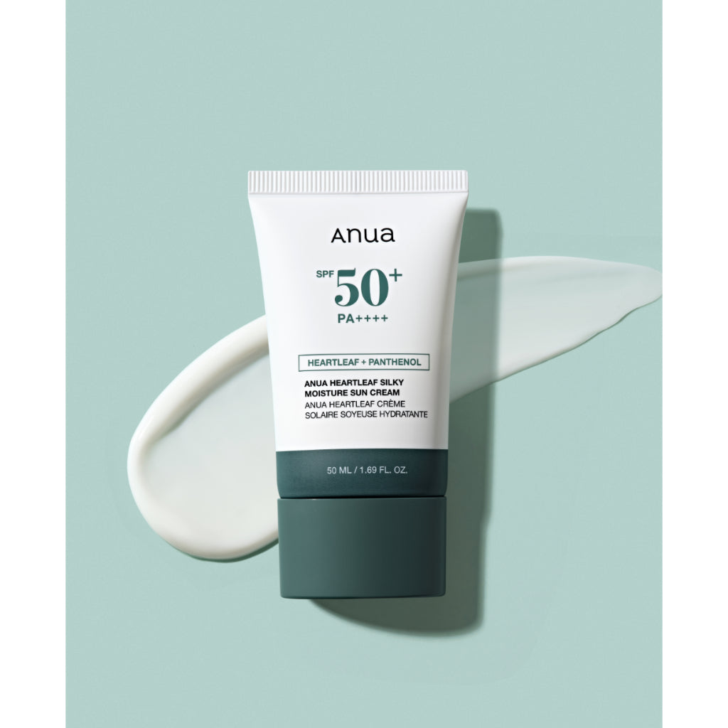 ANUA Heartleaf Silky Moisture Sunscreen, Protector solar ligero 50ml / 2 opciones