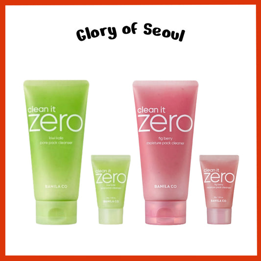 BANILA CO Clean It Zero Pack Cleanser (2 Types) 180g / 30g  │ Fig Berry Moisture / Kiwi Kale Pore
