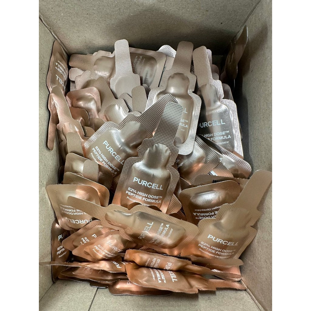 SET DE MUESTRAS PURCELL High Dose™, 1 ml c/u * 3 tipos (Pixcell Biom™, Fórmula de péptidos, Liposoma de L-glutatión)