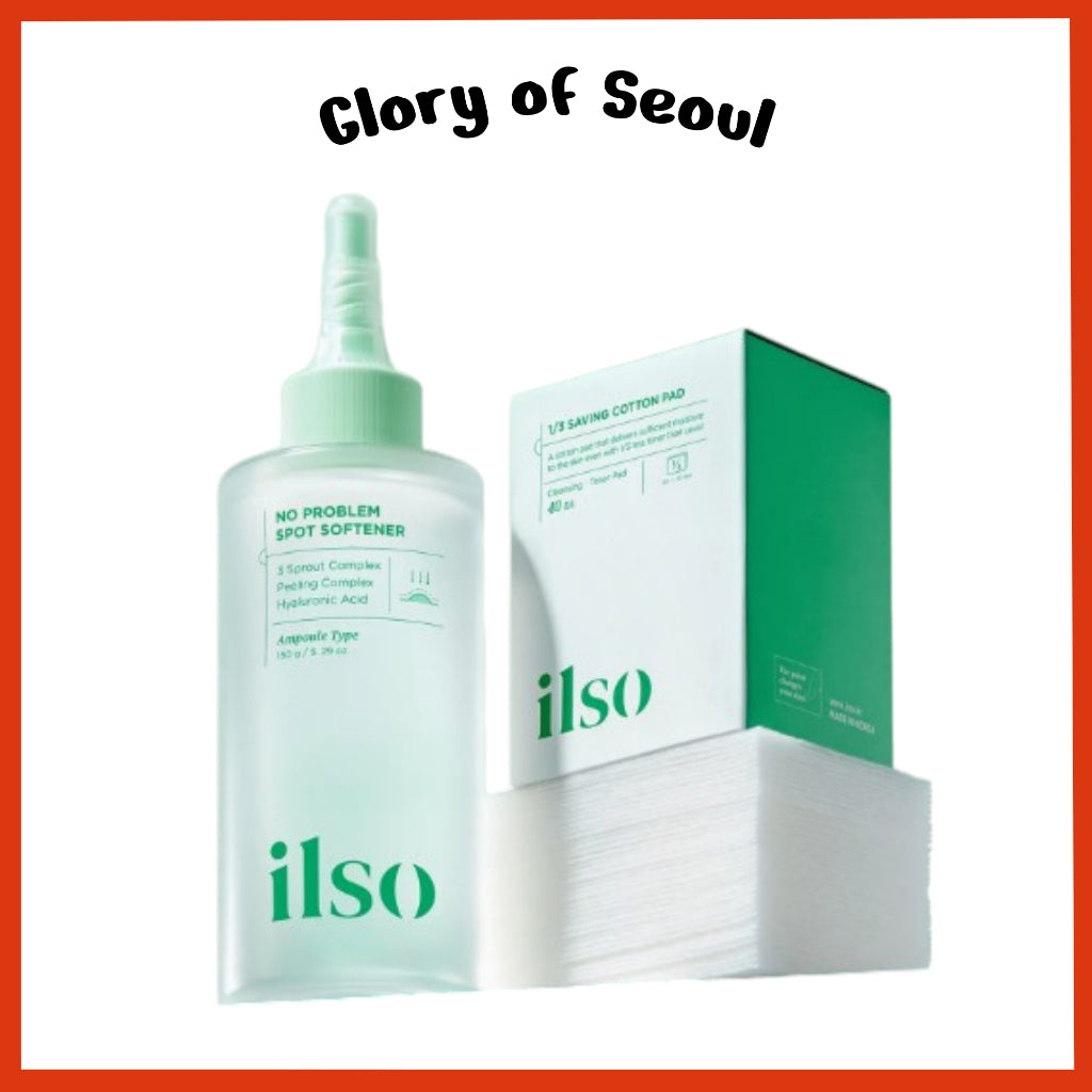 ILSO No Problem Spot Softener + Skin Wrap Cotton Pad Set