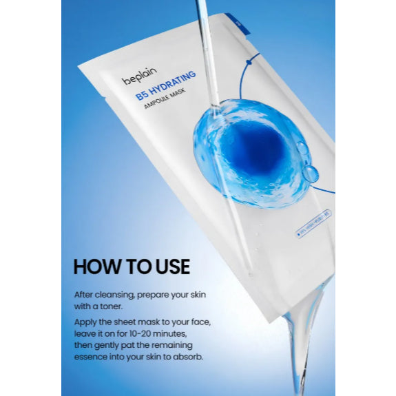 BEPLAIN B5 Hydrating Ampoule Mask, 5 Sheets
