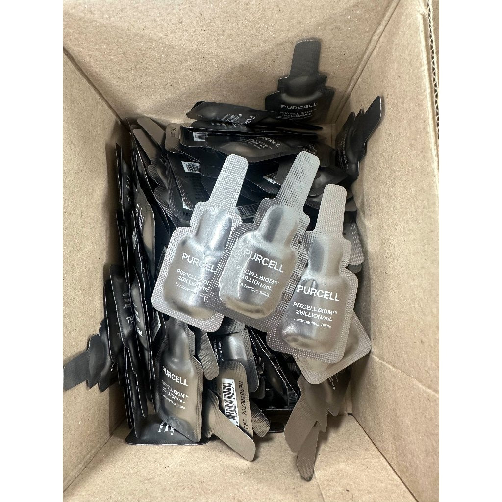 SET DE MUESTRAS PURCELL High Dose™, 1 ml c/u * 3 tipos (Pixcell Biom™, Fórmula de péptidos, Liposoma de L-glutatión)