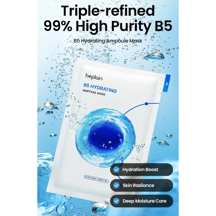 BEPLAIN B5 Hydrating Ampoule Mask, 5 Sheets