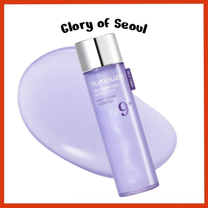 numbuzin No.9 Toner | NAD+ PDRN Glow Boosting Toner, 150mL