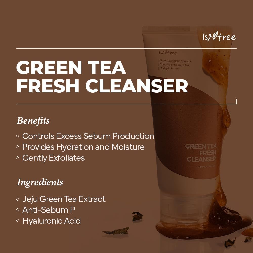 ISNTREE Green Tea Fresh Cleanser, 120ml