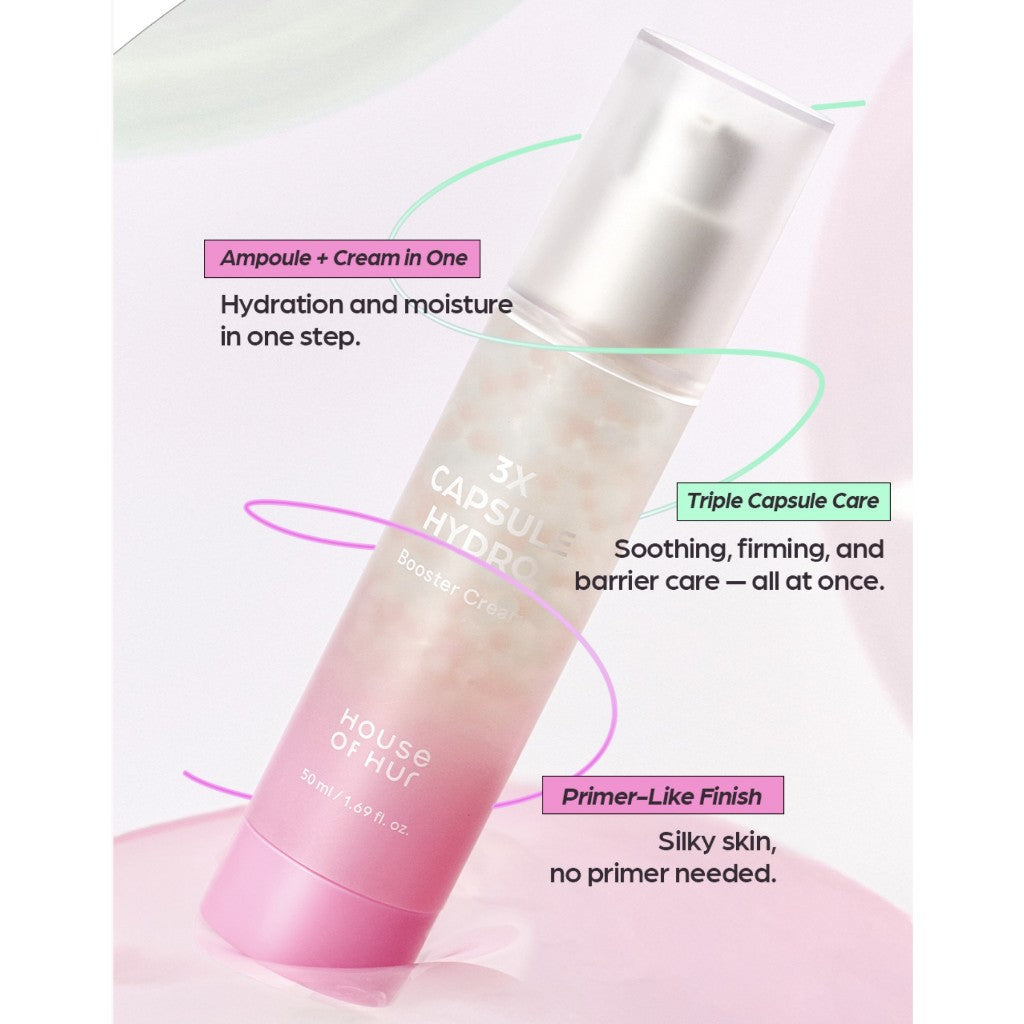 Crema hidratante House of HUR 3x Capsule Hydro Booster, 50 mL